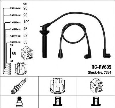 7384 NGK Ignition Cable Kit