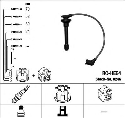 8246 NGK Ignition Cable Kit