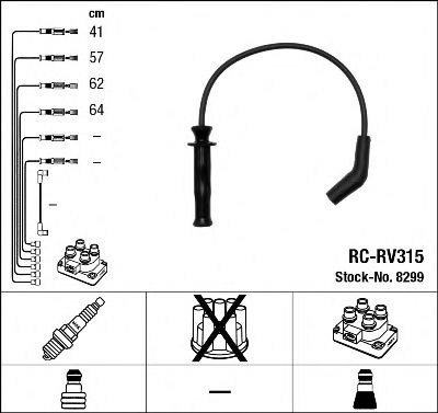 8299 NGK Ignition Cable Kit