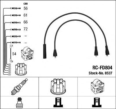 8537 NGK Ignition Cable Kit