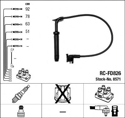 8571 NGK Ignition Cable Kit