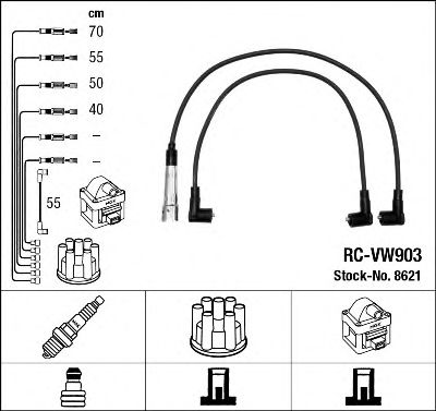 8621 NGK Ignition Cable Kit