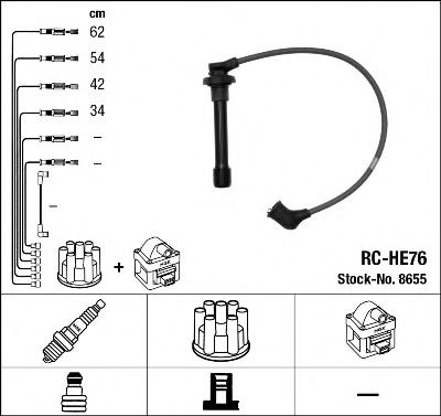 8655 NGK Ignition Cable Kit