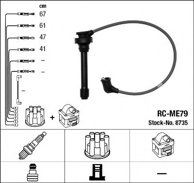 8735 NGK Ignition Cable Kit