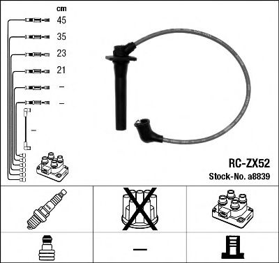 8839 NGK Тормозная система Комплект тормозных колодок