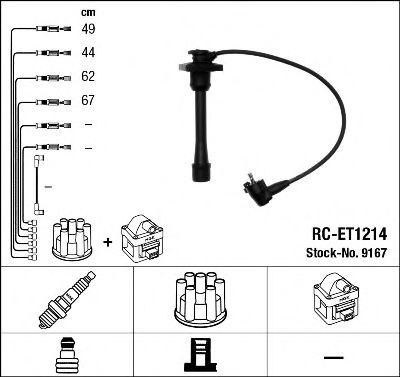 9167 NGK Ignition Cable Kit