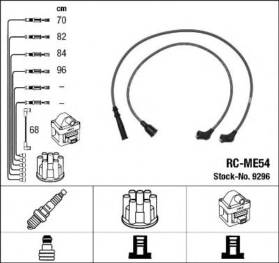 9296 NGK Ignition Cable Kit