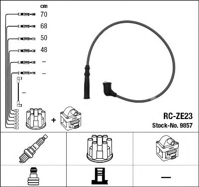 9857 NGK Ignition Cable Kit