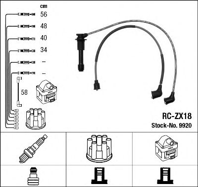 9920 NGK Ignition Cable Kit