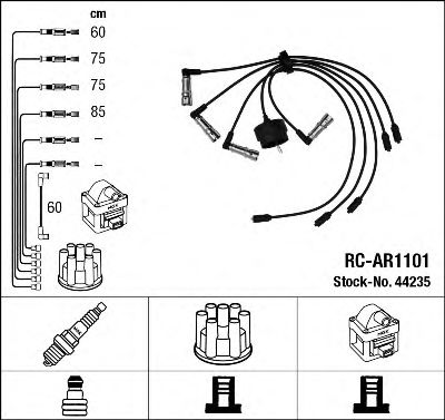 44235 NGK Комплект проводов зажигания