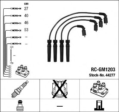 44277 NGK Ignition Cable Kit