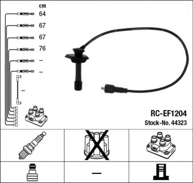 44323 NGK Ignition Cable Kit
