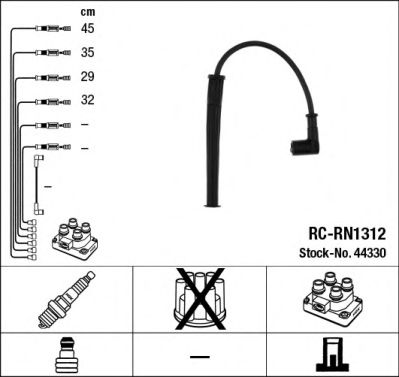 44330 NGK Ignition Cable Kit