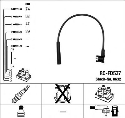 0632 NGK Ignition Cable Kit