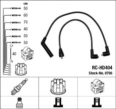 0706 NGK Ignition Cable Kit