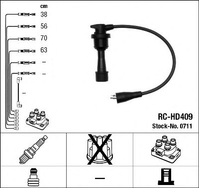 0711 NGK Ignition Cable Kit