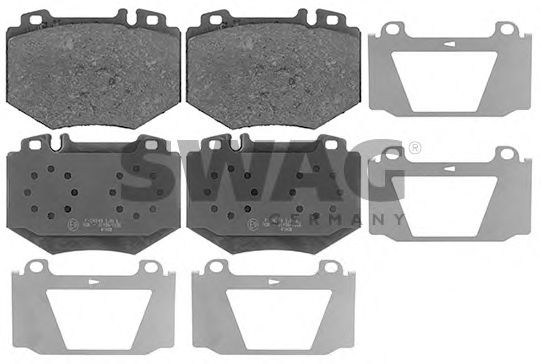 10 11 6137 SWAG Brake Pad Set, disc brake