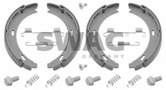10 90 2100 SWAG Brake System Brake Shoe Set, parking brake