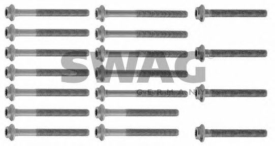 10910231 SWAG Bolt Kit, cylinder head