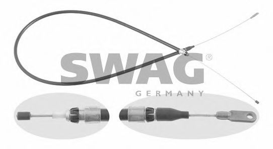 10 91 2351 SWAG Cable, parking brake