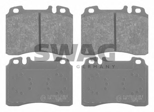 10 91 6095 SWAG Brake Pad Set, disc brake
