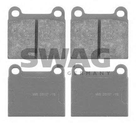 10 91 6127 SWAG Brake Pad Set, disc brake
