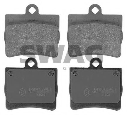 10 91 6152 SWAG Brake Pad Set, disc brake
