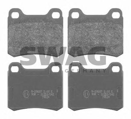 10 91 6154 SWAG Brake Pad Set, disc brake