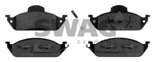 10 91 6410 SWAG Brake Pad Set, disc brake