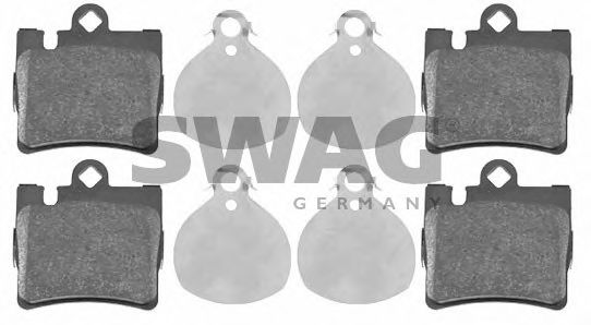 10 91 6438 SWAG Brake System Brake Pad Set, disc brake