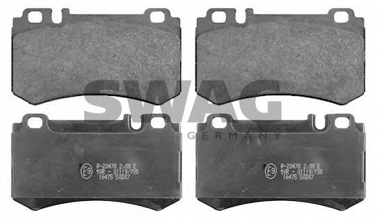 10916475 SWAG Brake Pad Set, disc brake