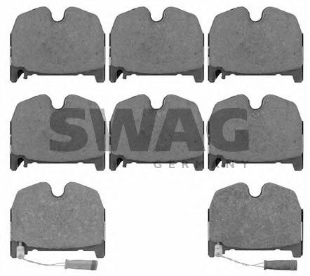 10 91 6534 SWAG Brake Pad Set, disc brake