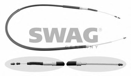 10 91 7281 SWAG Cable, parking brake
