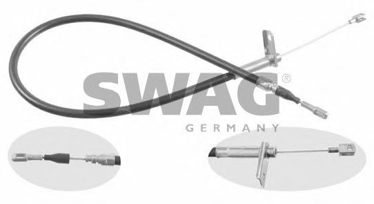 10 91 9957 SWAG Brake System Cable, parking brake