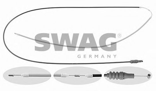 10 92 6682 SWAG Body Bonnet Cable