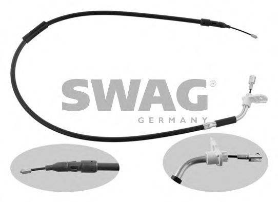 10 93 4909 SWAG Brake System Cable, parking brake