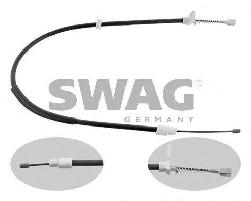 10 93 4912 SWAG Cable, parking brake