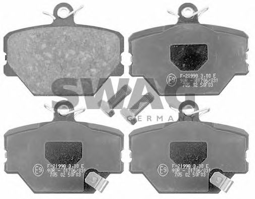 12 91 6485 SWAG Brake System Brake Pad Set, disc brake