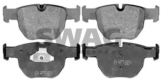 22 11 6121 SWAG Brake Pad Set, disc brake