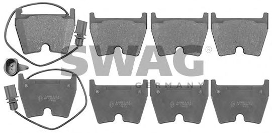 30 11 6024 SWAG Brake Pad Set, disc brake