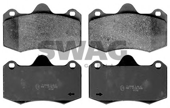 30 11 6207 SWAG Brake Pad Set, disc brake