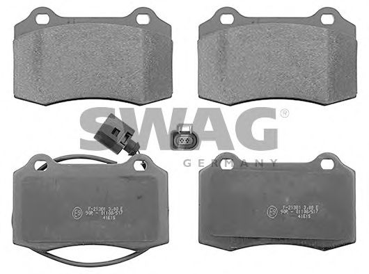 30 11 6208 SWAG Brake Pad Set, disc brake