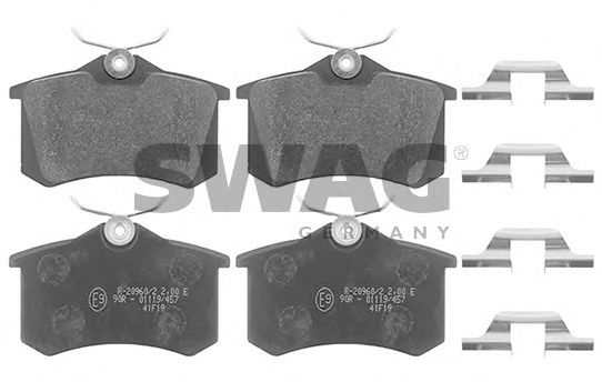 30 11 6216 SWAG Brake Pad Set, disc brake