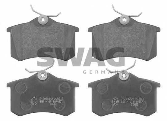 30916146 SWAG Brake Pad Set, disc brake