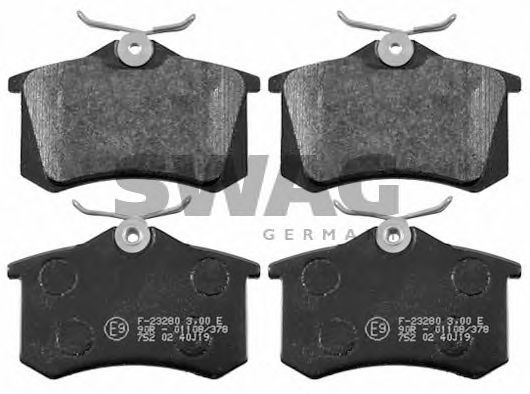 30 91 6457 SWAG Brake Pad Set, disc brake