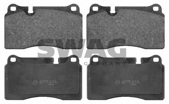 30916734 SWAG Комплект тормозных колодок, дисковый тормоз
