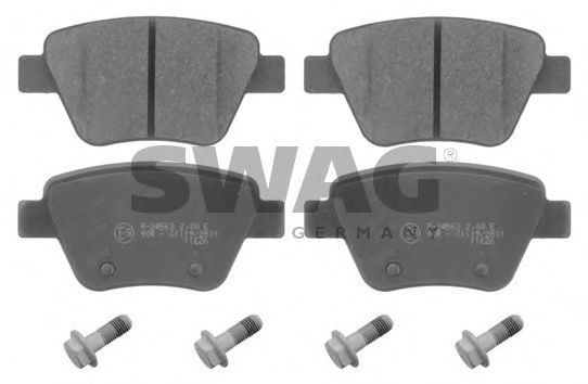 30 91 6797 SWAG Brake Pad Set, disc brake
