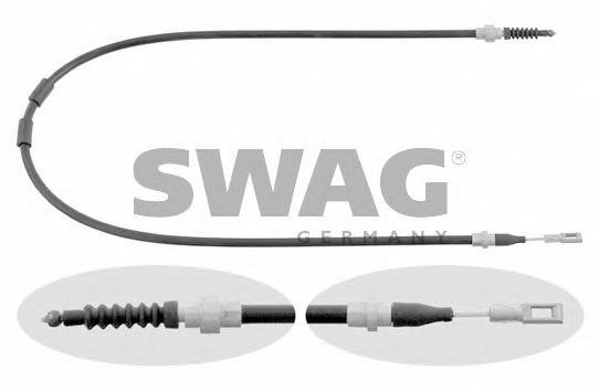30 92 6455 SWAG Cable, parking brake