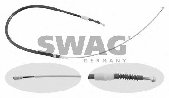 30 93 0727 SWAG Cable, parking brake