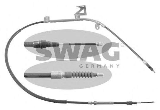 30 93 2463 SWAG Cable, parking brake